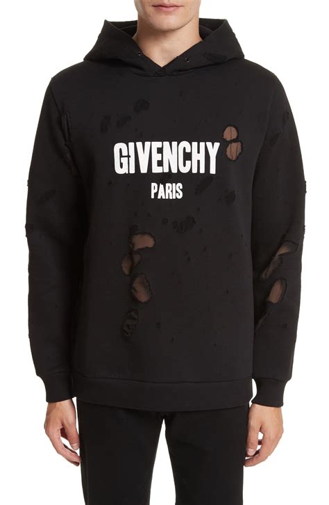 givenchy hoodie size s|givenchy hoodie distressed.